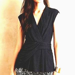 Anthropologie/Deletta Peplum Top